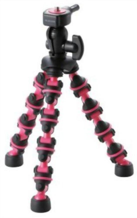 

ELECOM Digital Camera Stand Pink Anywhere Tripod DGT-015PN розовый
