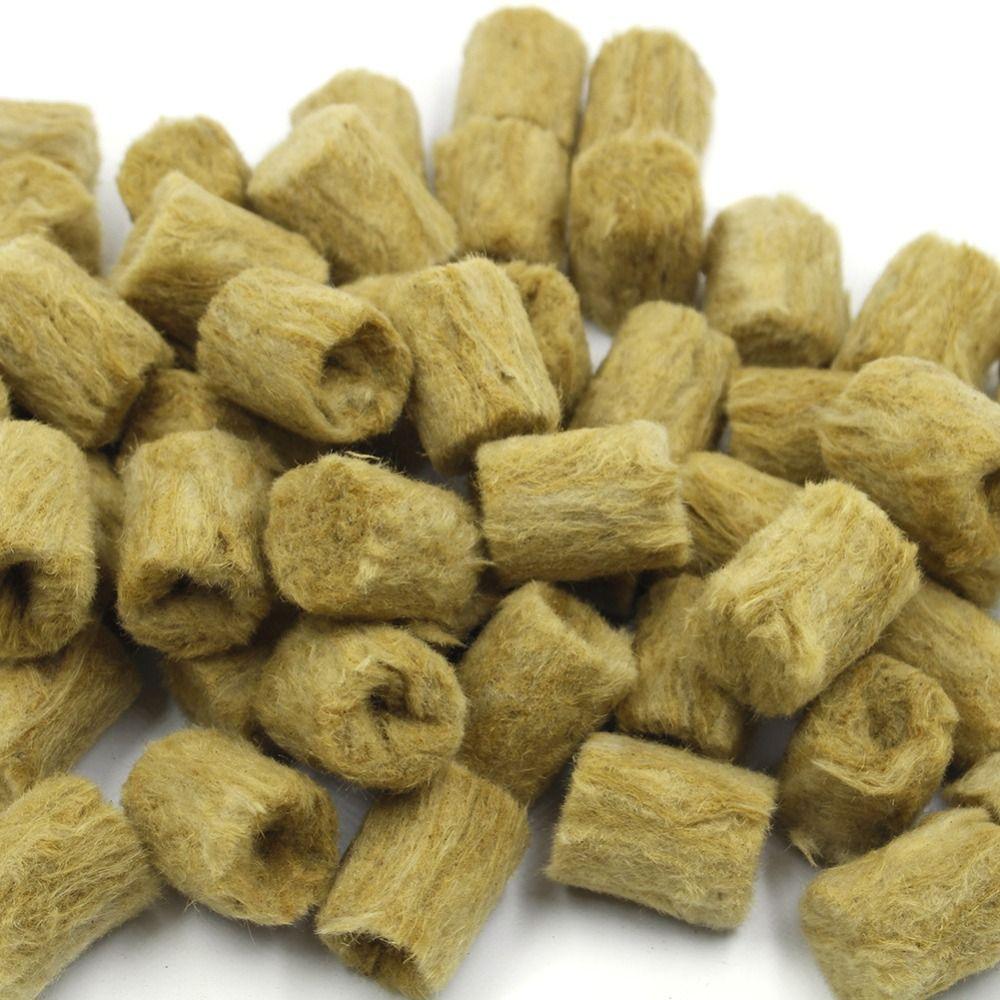 50PCS Hydroponic Substrate Rock Wool Plug Garden Sponge Nursery Block Plant Propagation