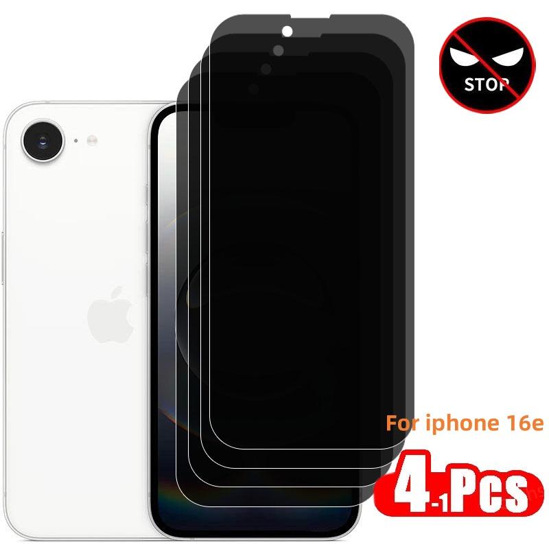 Privacy Glass For Iphone 16e Tempered Glass Anti-spy Screen Protector Iphone 16e Protective Phone Anti Peeping Film Iphone 16e