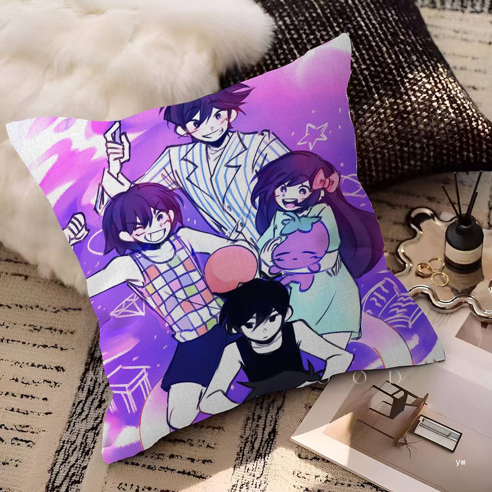 OMORI GAME Pillow Anime Pillow Sofa Bed Head Pillow Cover Cushion Cover 45x45 Cm Fashion