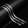 20-60cm 5mm Silver Color Luxury Design Noble Necklace Chain For Woman Men Fashion Wedding Engagement Jewelry