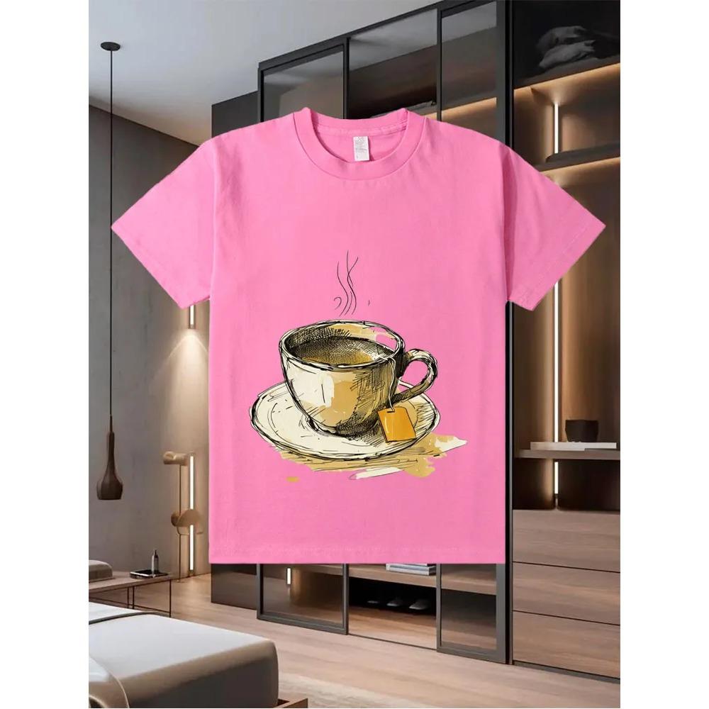 2025 New Men's Printed Short - Sleeve T - Shirt for Summer  A Loose and Trendy Top