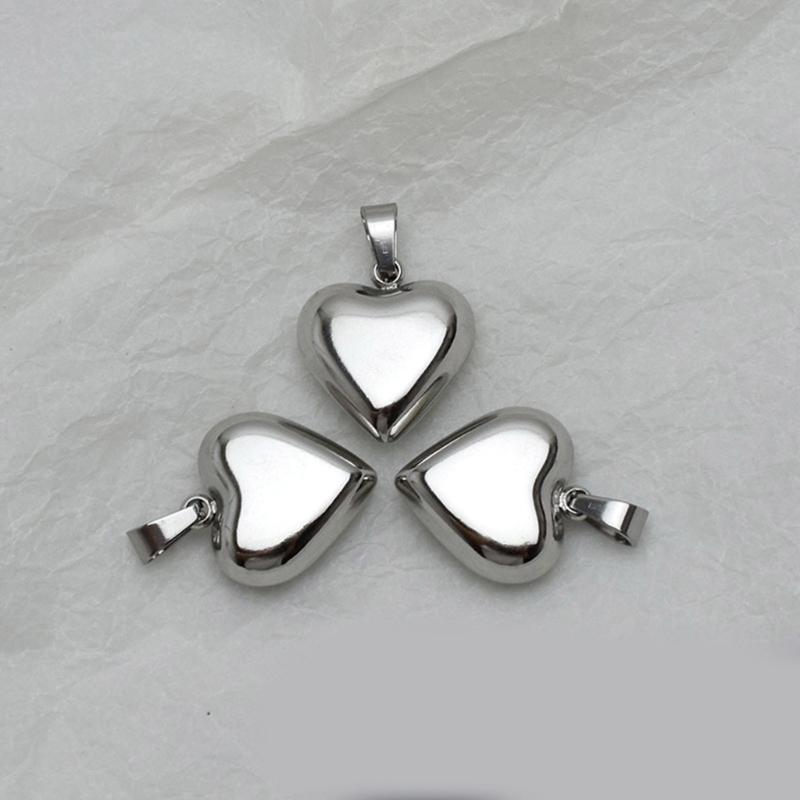 Metal Love Heart Pendants DIY Necklace Bracelet Earrings Setting Pendant for Jewelry Making Findings Vanlentines Gift