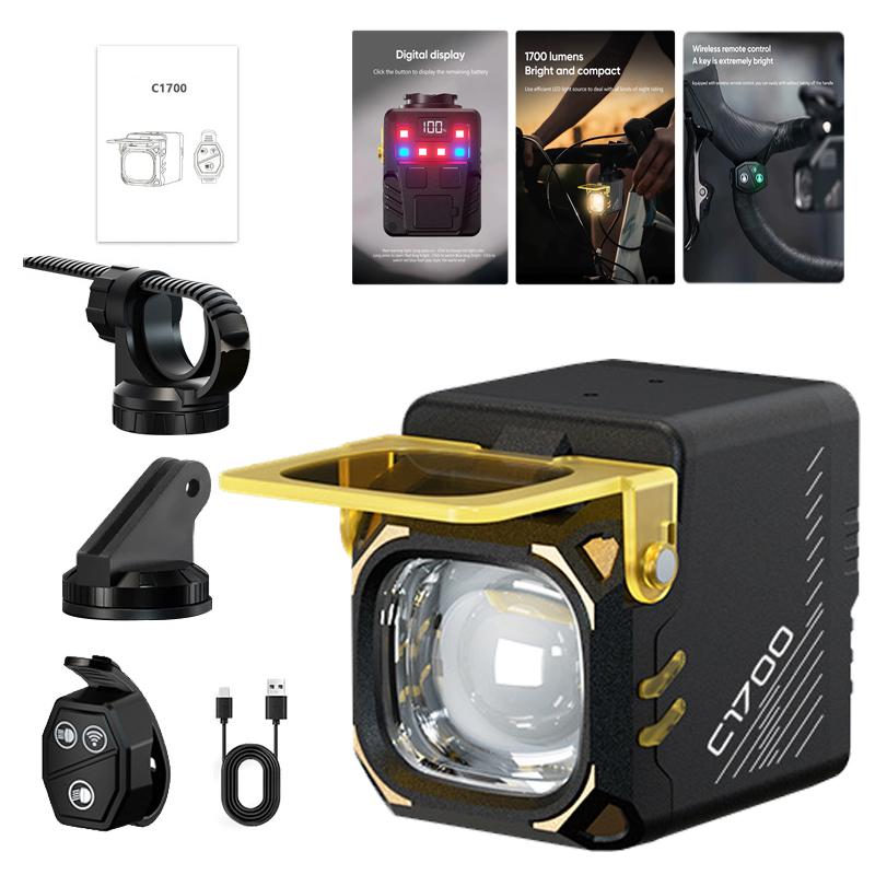 

1700 люмен ZHIYU Велосипедная фара Велосипедный фонарь Рулевой тип C MTB Шоссейный Яркий C1700 Передняя фара Велосипедные аксессуары