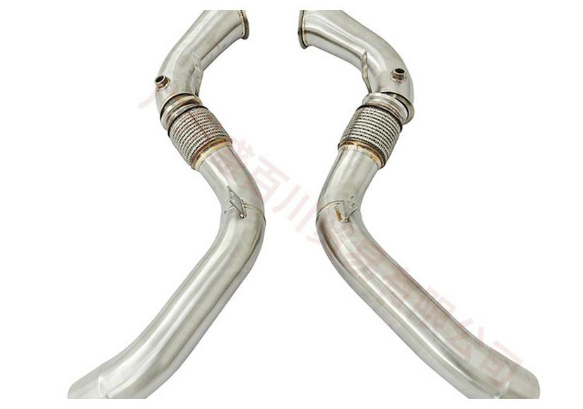 304 Stainless Steel Water Pipe Manifold Muffler for BMW M5 F90 4.4T