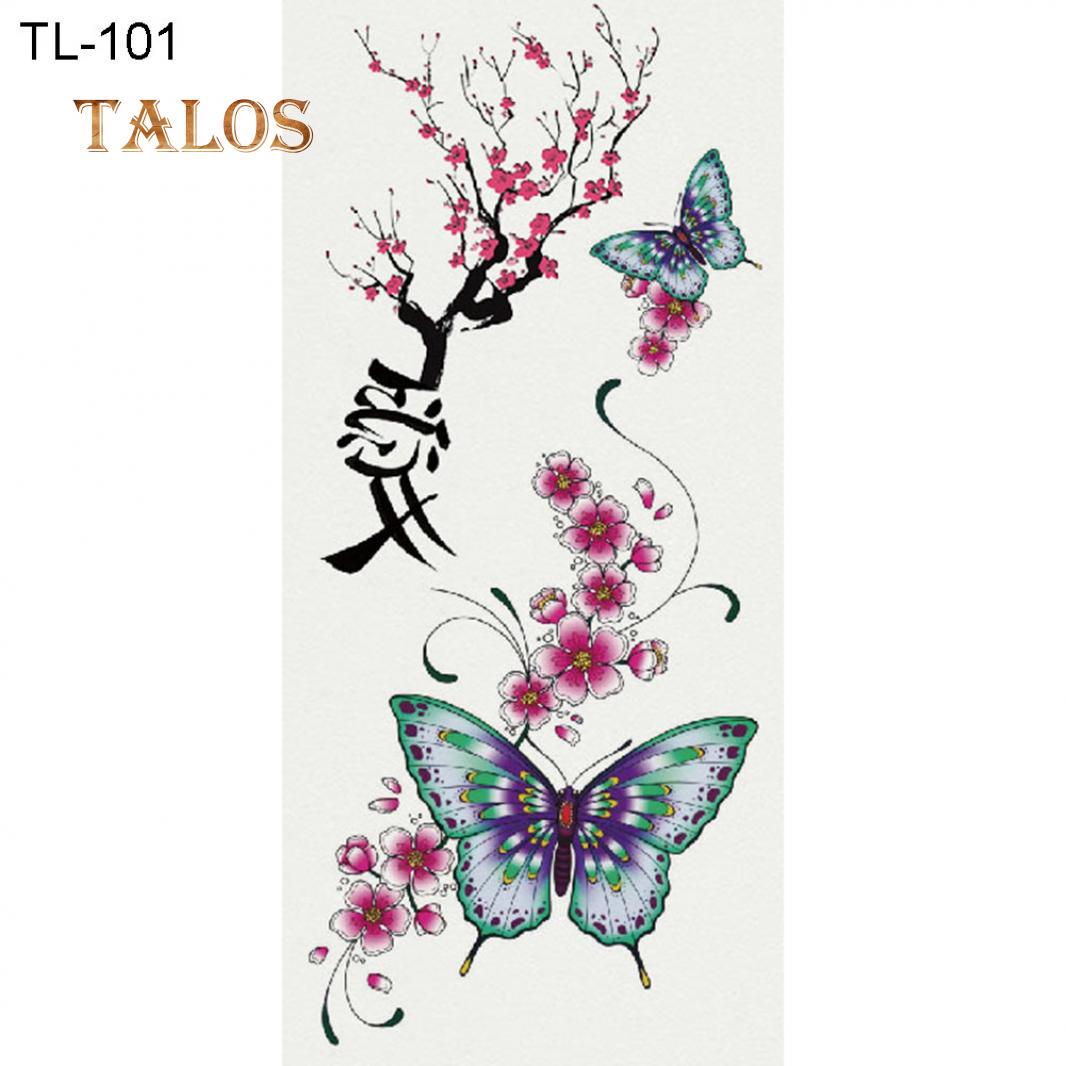 

Мода Бабочка Дракон Цветок Боди-Арт Временные Поддельные Татуировки Наклейки Наклейка Временные Татуировки TL-101