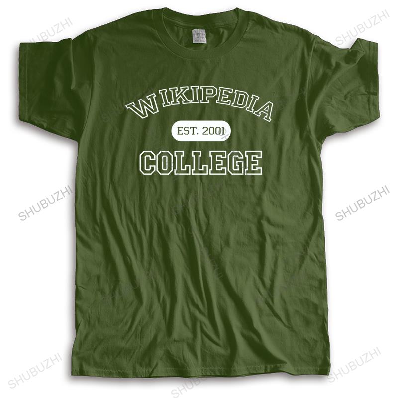 New Arrived Hot Sale Unisex ONeck TShirt Summer Wikipedia College TShirt Unisexs FunnyNovelty Gift Idea Graduation University
