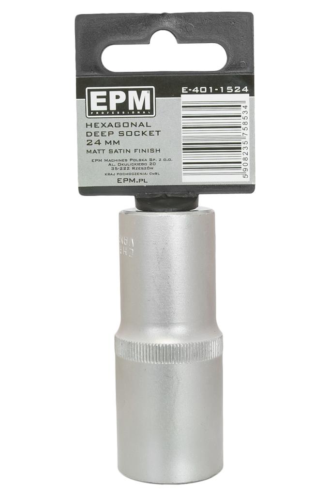 Long Socket 1/2'' 6-Angle Satin 10Mm - E-401-1510