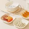 Home Cartoon Bone Spitting Plate Set, Dining Table Plates, Plastic Material, Living Room Fruit Plate, Garbage Plate