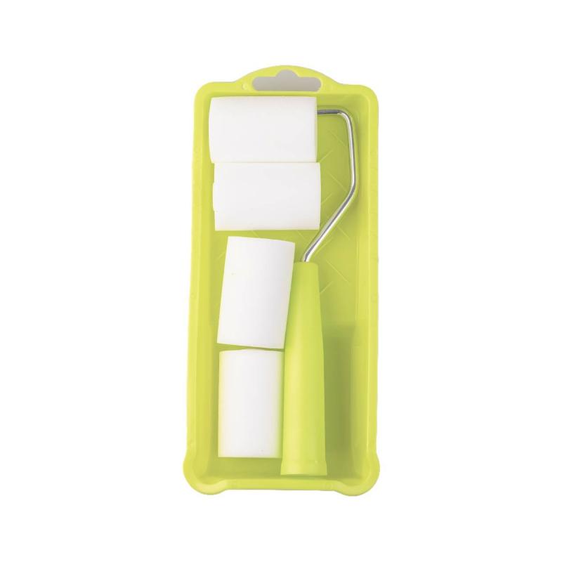 6Pcs High-Density Foam Paint Roller Paint Tray Liner 2 Inch Small Paint Roller Kit For Wall Painting Tools A1