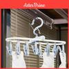Modern Simple Design Foldable Plastic Clothes Drying Rack With Clips For Dorms