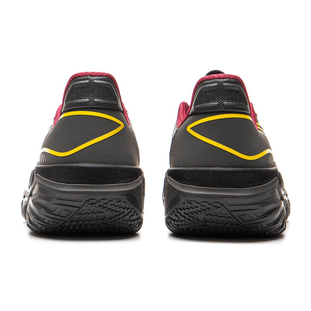 New LiNing Jie Ao 2 Cushioning Breathable Rebound Low Top Outdoor Basketball Shoes Men's Black Yellow ABFV013-5