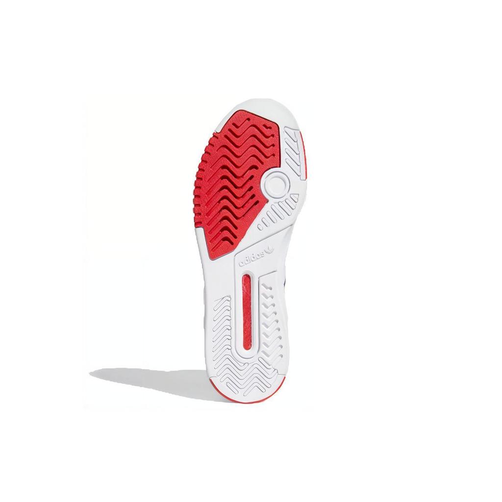 Adidas Originals Drop Step Non-Slip Durable High-Top Skate Shoes Unisex Skate Shoes White Blue FW2038