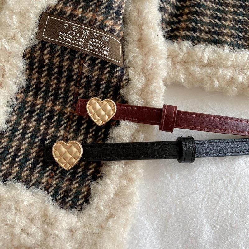 Stylish Heart Shape Waist Cincher Decorative Belt For Coats And Sweaters Fall 2023