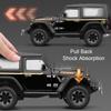 1:24 Wrangler Rubicon Tank 500 SUV Model Car Toy Shock Absorption Wheel Steering Sound Light Off-road Vehicle Models Boys Gifts
