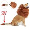 Funny Dog Lion Mane Dog Costumes Lion Wig with Tail Pets Party Supplies