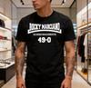 Rocky Marciano Legend czarny T-shirt z krótkim rękawem Wszystkie rozmiary S5XL Unisex T-shirt