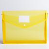 A4 Colorful File Folder with Label Pocket Horizontal Snap Button Portable Examination Paper Document File Organizer Bag School Supplies
