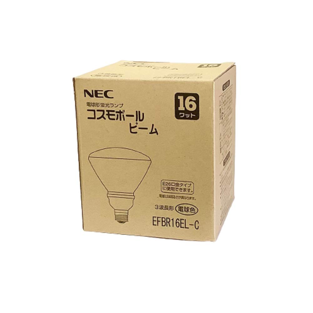 

NEC Cosmo Ball Beam Bulb-Shaped Fluorescent Lamp, Outdoor Use, 16W, 3-Wavelength, Warm White, E26 Base, EFBR16EL-C