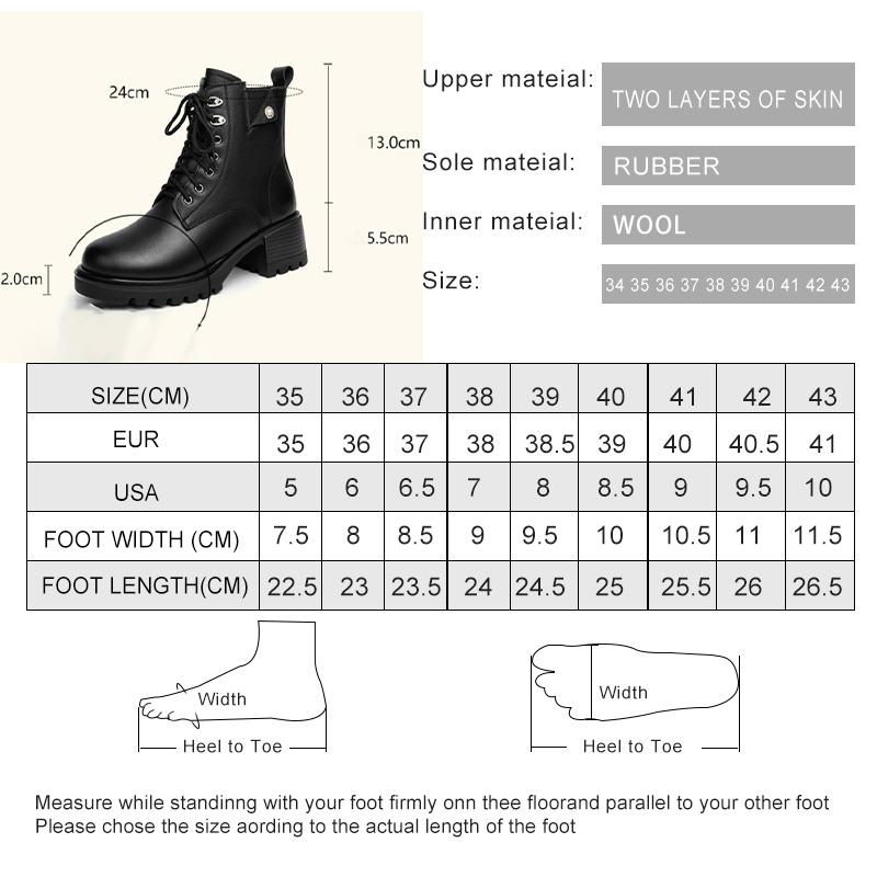Fashion AIYUQI Ankle Boots Women Winter 2024 New Genuine Leather Natural Wool Warm Mom Boots Non-slip Large Size Women Snow Boots