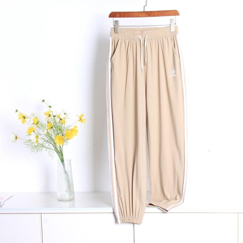 Quick-drying Sweatpants Women's Summer New Splicing Side Striped Leggings Casual Loose Outdoor Sports Pants