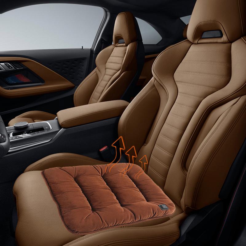 Car Heated Seat Cushion USB Power Graphene Heated Seat Pad Electric Heated Seat Cushion for Park Stadium Car Travel