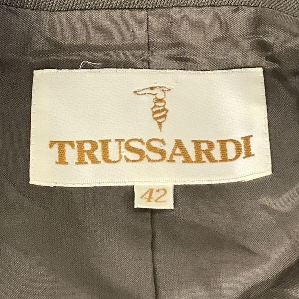 TRUSSARDI Herbst/Winter Rock-Anzug Set Up/Damengröße L-XL/42/44/Braun/Vollständig gefüttert Einzelanzug(GEBRAUCHT)