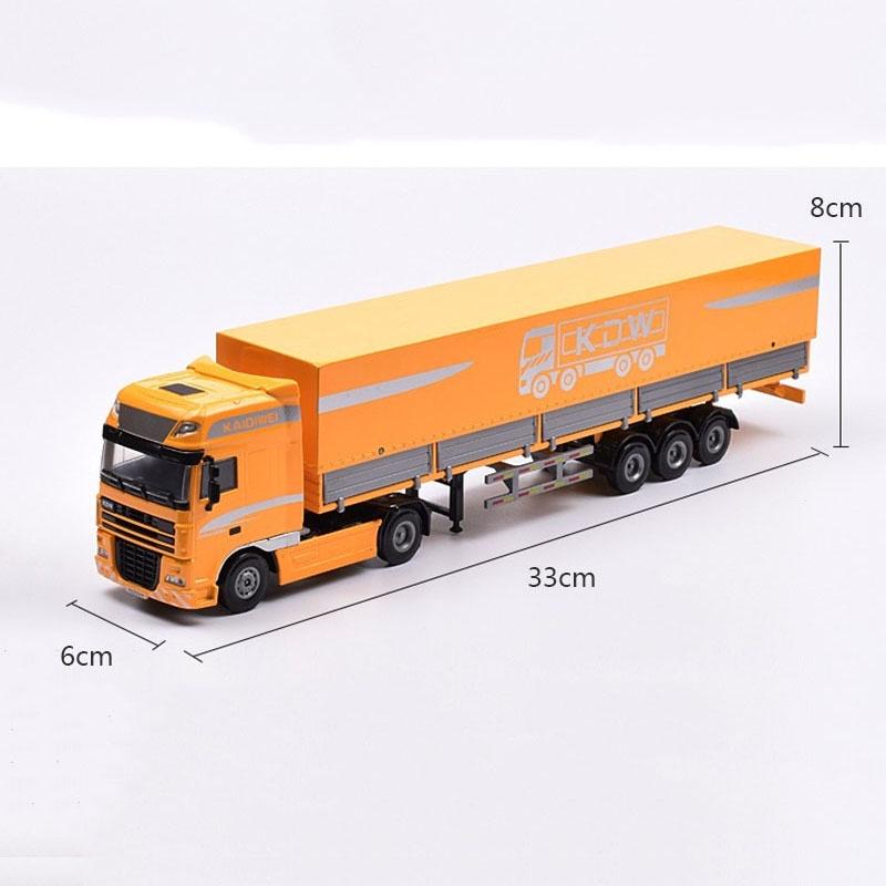 Stunning 150 Scale Diecast Alloy Transporter Truck For Kids Open-top Kdw Model