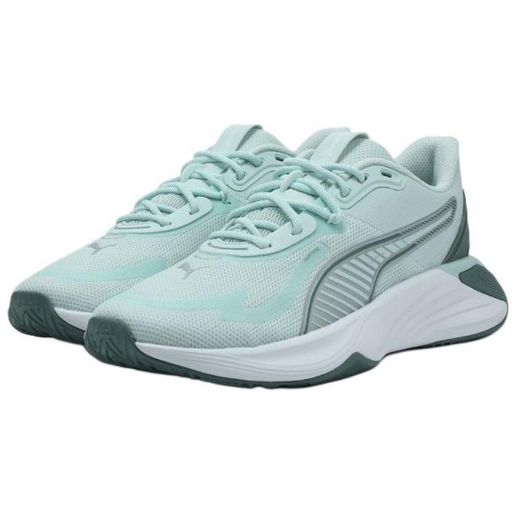 Puma Pwr Hybrid Tr Wns Lace Pack Comfortable Low Top Training Shoes Women sneaker Blue Green 311093-01