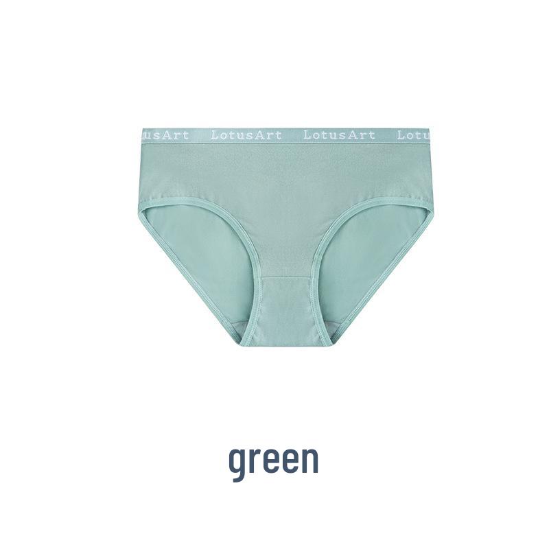 

Хлопковые трусы большого размера с высокой эластичностью, средней посадки, удобные XL (140-160 jin) зелёный