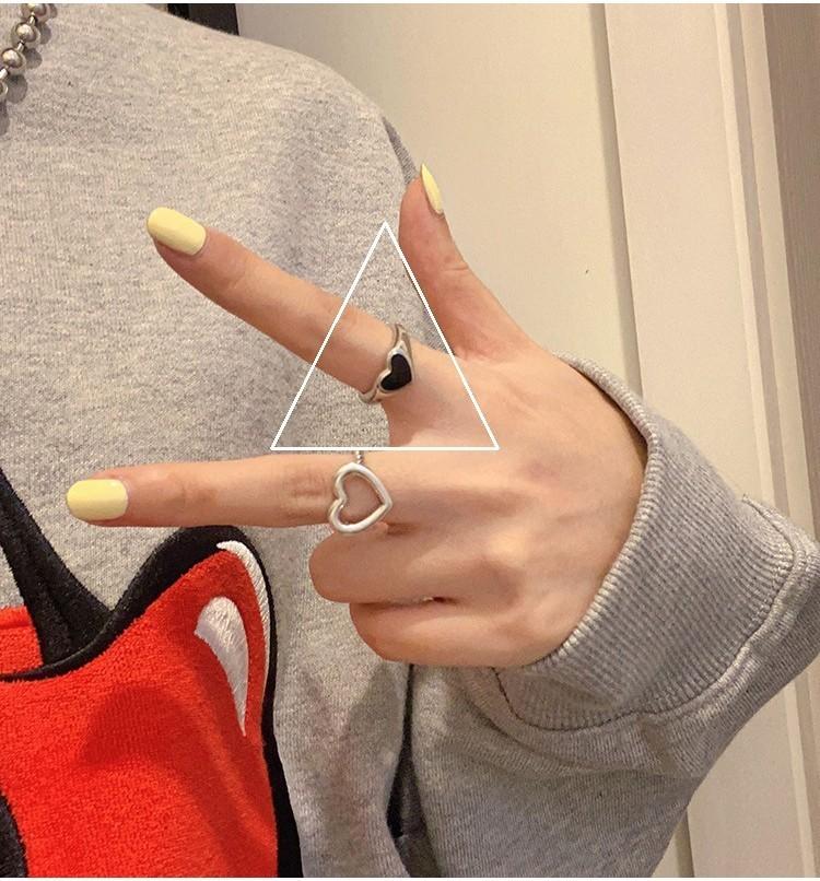 925 Silver Unique Ring For Women Ideal For Ins Style And Minimalist Fashion With Adjustable Size