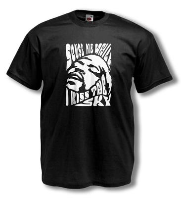 KOSZULKA JIMI HENDRIXA - 'scuse me while I kiss the sky - LEGENDA GITARY / BÓG ROCKA