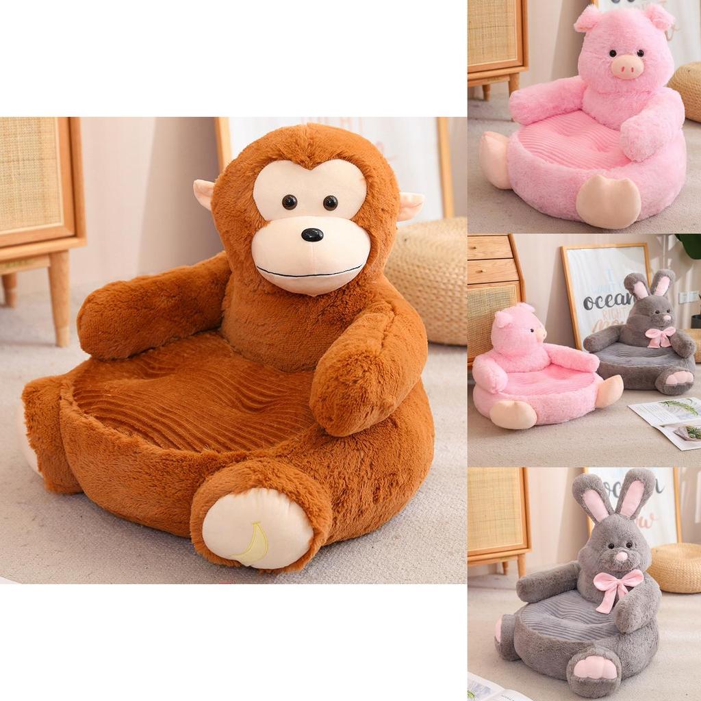 Cute Cartoon Elephant Rabbit Monkey Pet Sofa Toy Pink Pig Lazy Child Small Sofa Chair 50x50x45cm