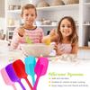 LMETJMA 28cm Silicone Spatulas Heat Resistant Spoon Spatula Non-Stick Spoonula Flexible Scrapers Baking Mixing Tool JT20