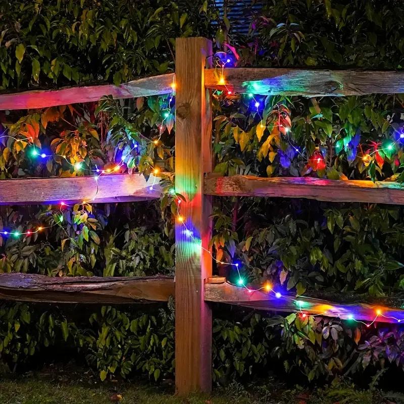 Solar String Fairy Light  Solar Festoon Xmas LED  Lamp with 8 Mode  for Balcony Garden Patio Wedding Christmas Tree Decoration