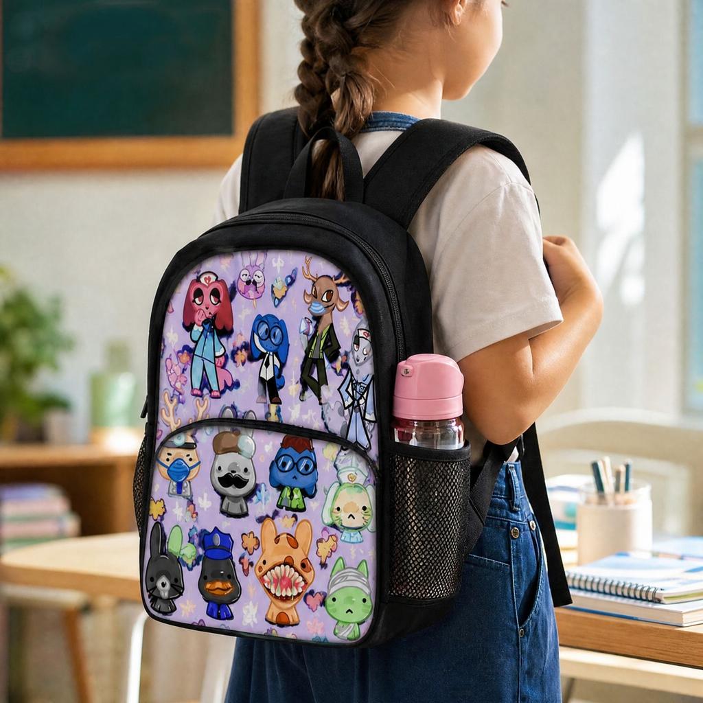 School Backpack for Outdoor and Travel, Large Capacity Storage Bag, Back to School Gift for Boys and Girls