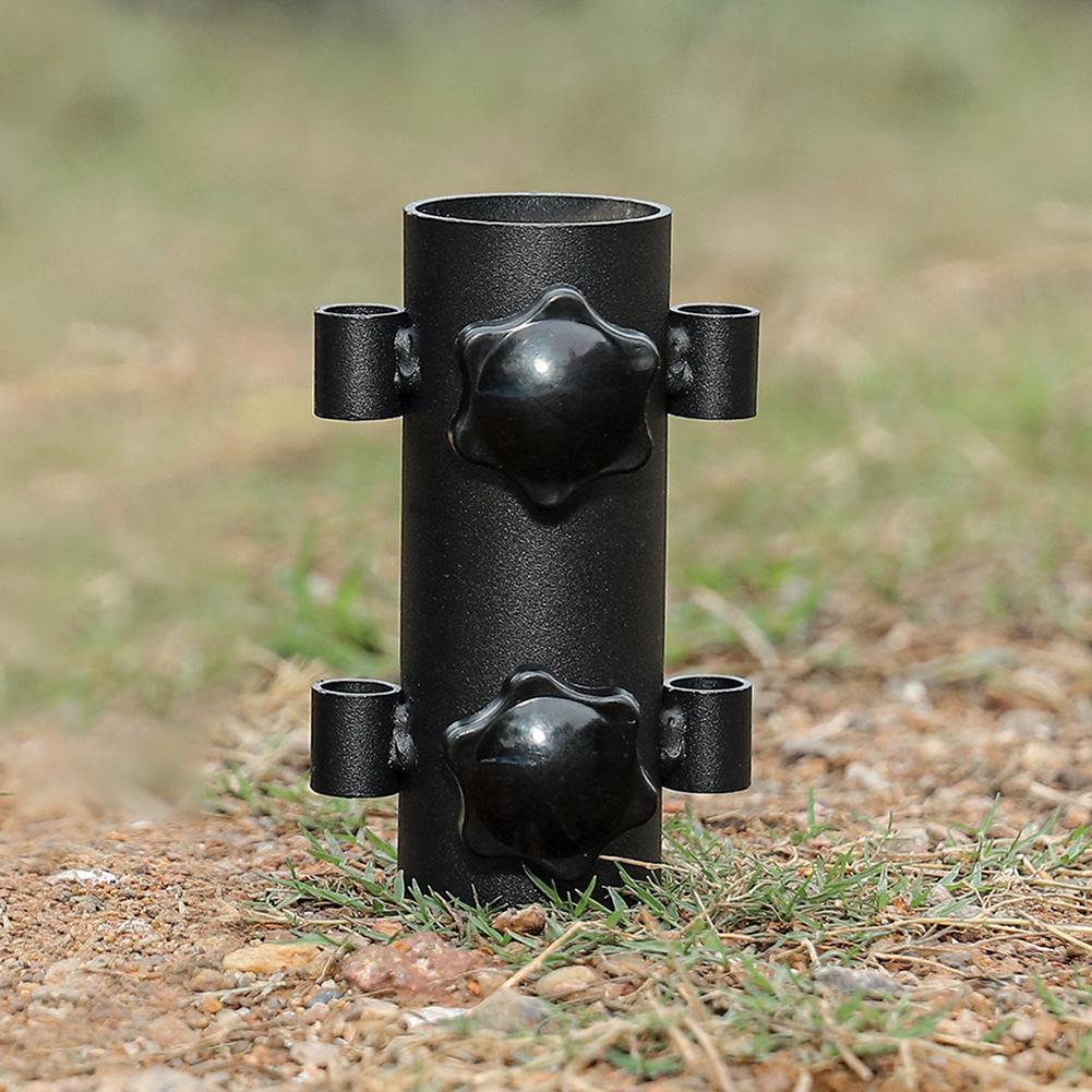 Canopy Rod Holder Adjustable Camping Awning Rod Holder Stainless Steel Windproof Outdoor for Hiking Fishing Tent Accessories