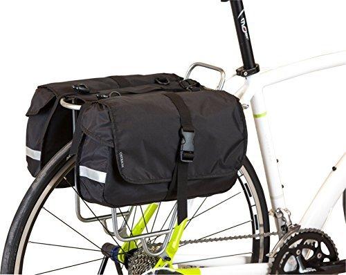 Ostrich Pannier Bags [P-225] Black (Set of 2)