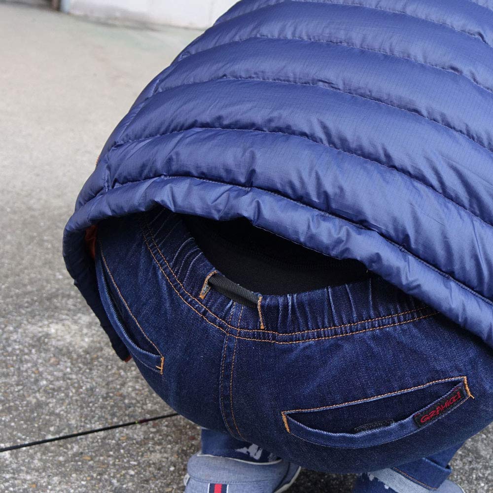 Mochihada SPORTS BB Undertights with Belly Size for Motorcycle and Camping Warmer, LL, Black, Men's Leggings, Underwear, Fleece-Lined, Fishing,