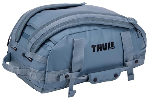 Thule Chasm Duffel Bag, 30L, Heavy-Duty, Weather-Resistant, Lockable Zipper Pulls, 1.2kg Capacity, Pond Gray