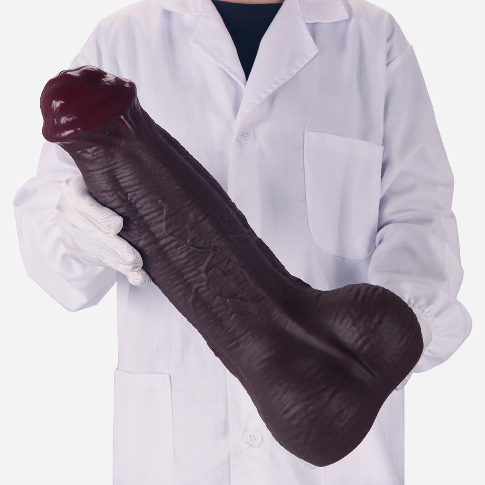 Dildo Animal Mare Realist pentru Femei, Forma Penisului de Cal Jucărie Sexuală pentru Adulți pentru Stimularea Punctului G, Masturbator Flexibil din Silicon