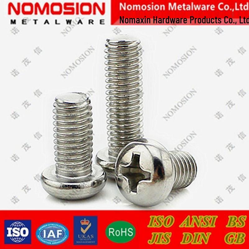 Stainless Steel US Cross Pan/Round Head Screws: Sizes 2#-56, 4#-40, 6#-32, 8#-32, 10#-24, 1/4-20