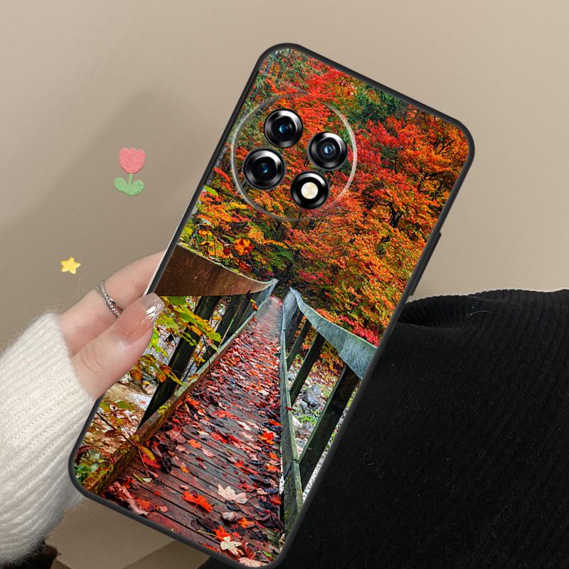 Autumn Leaves Cover For OnePlus Nord 4 CE 2 3 Lite N20 N30 9 10 Pro 8T 9RT 10T 10R 12R 13R 11 12 13 Case
