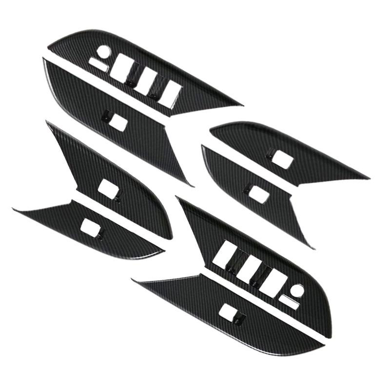 Car Window Glass Lift Switch Button Trim Cover Panel Adjust Cover For Toyota Hilux Hilux REVO 2024-2025 Interior Accessories