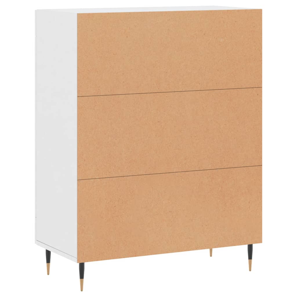 Vidaxl Cabinet, White, 69.5X34X90 Cm, Wood-Based Material