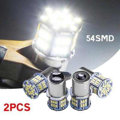 2PC LED klínová světla 3014 54SMD Silikagel auto zadní zadní obrysové světlo Žárovka brzdového světla