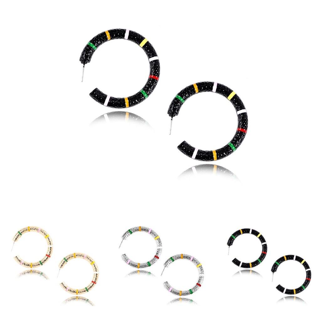 Stylish Alloy Geometric Hoop Earrings For Women Perfect For All Occasions