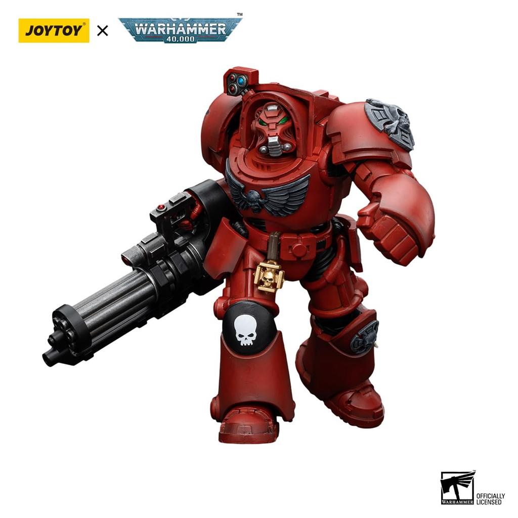 JoyToy Warhammer Horus Heresy Blood Angels Terminator Squad Terminator with Assault Cannon Scale Action Figure 40k - 118