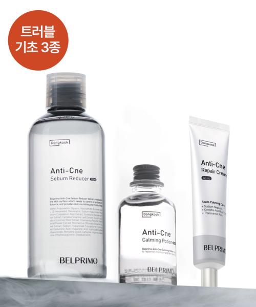 Anticne Trouble Line 3-Piece Set (Toner 300ml + Serum 50ml + Blemish Cream 40ml)