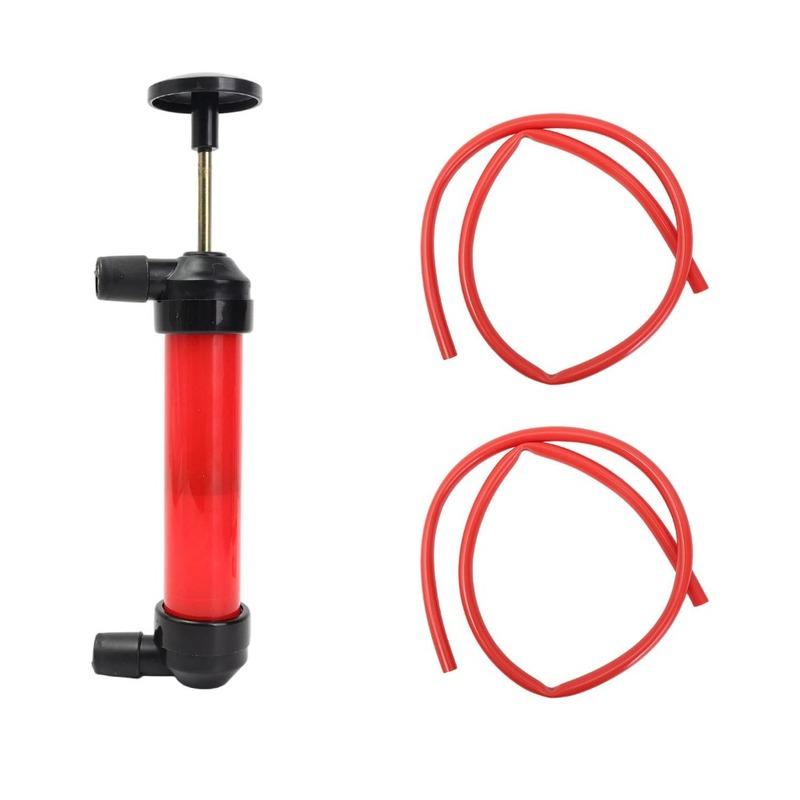 Siphon Pump Liquid Transfer Hand Suction Alloy PVC Fluid Extractor Car Gas Petrol Diesel Oil Aquarium Water Tool Two Way Flow